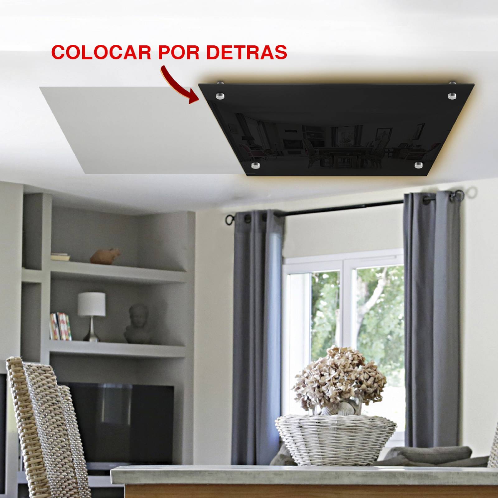Aislante Cerámico Protector Térmico para Techo de 60 x 60 cm Blanco, Paquete 6 Piezas, Mod: 2PTTP6Bl