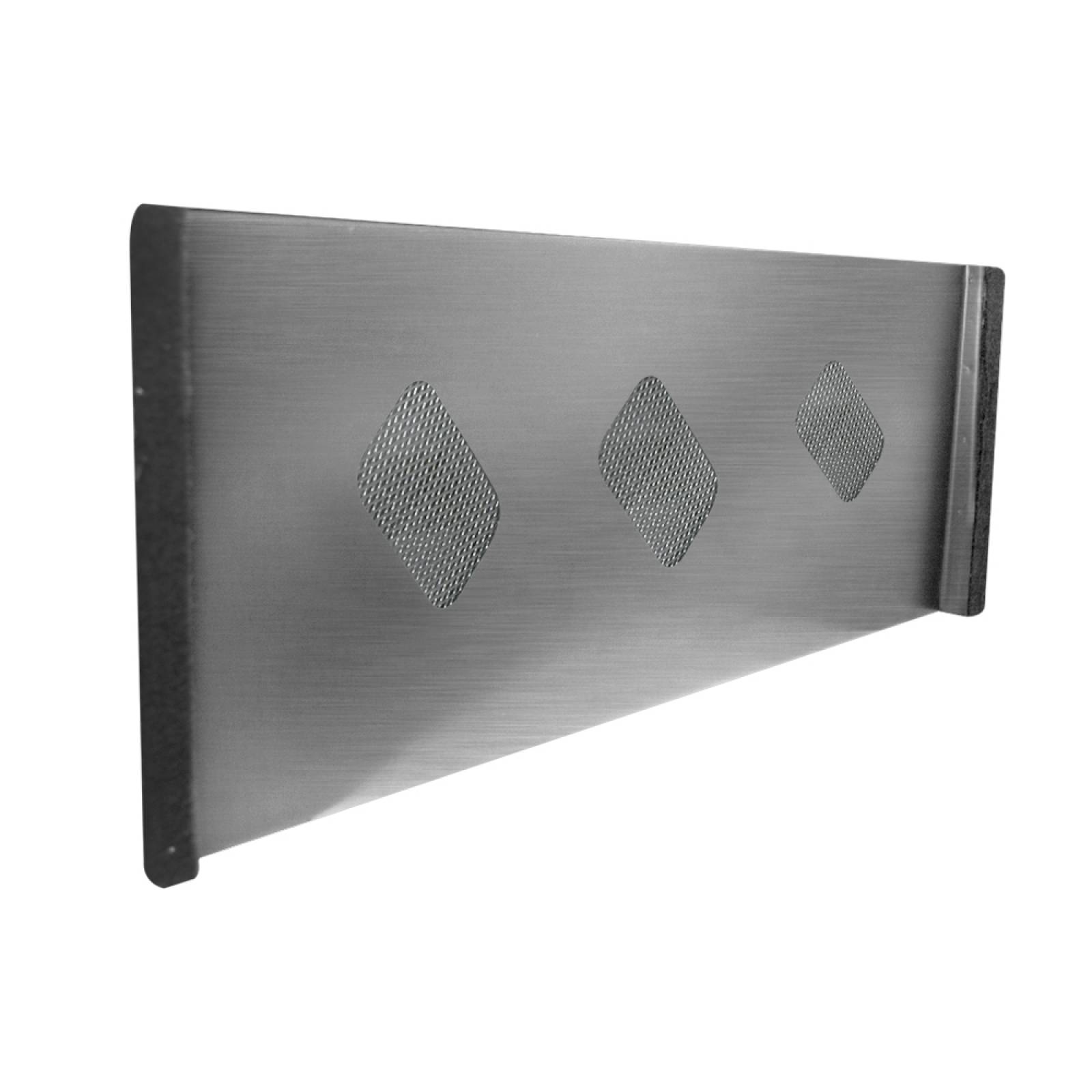 Calefactor de Panel infrarrojo Metálico para Escritorio, Office Wave Under Desk Inoxidable de 110W 52x20cm, Mod: 308CS-AI