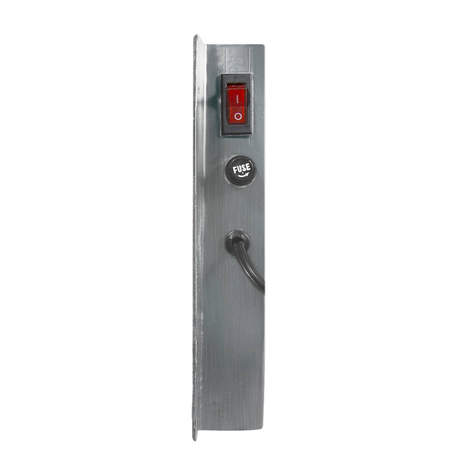 Calefactor de Panel infrarrojo Metálico para Escritorio, Office Wave Under Desk Inoxidable de 110W 52x20cm, Mod: 308CS-AI