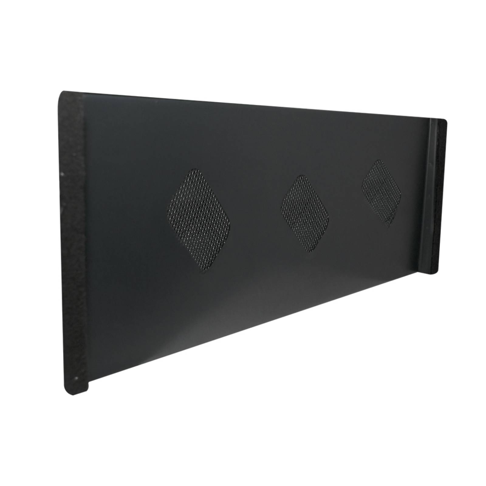 Calefactor de Panel infrarrojo Metálico para Escritorio, Office Wave Under Desk Black de 110W 52x20cm, Mod: 308CS-Ne