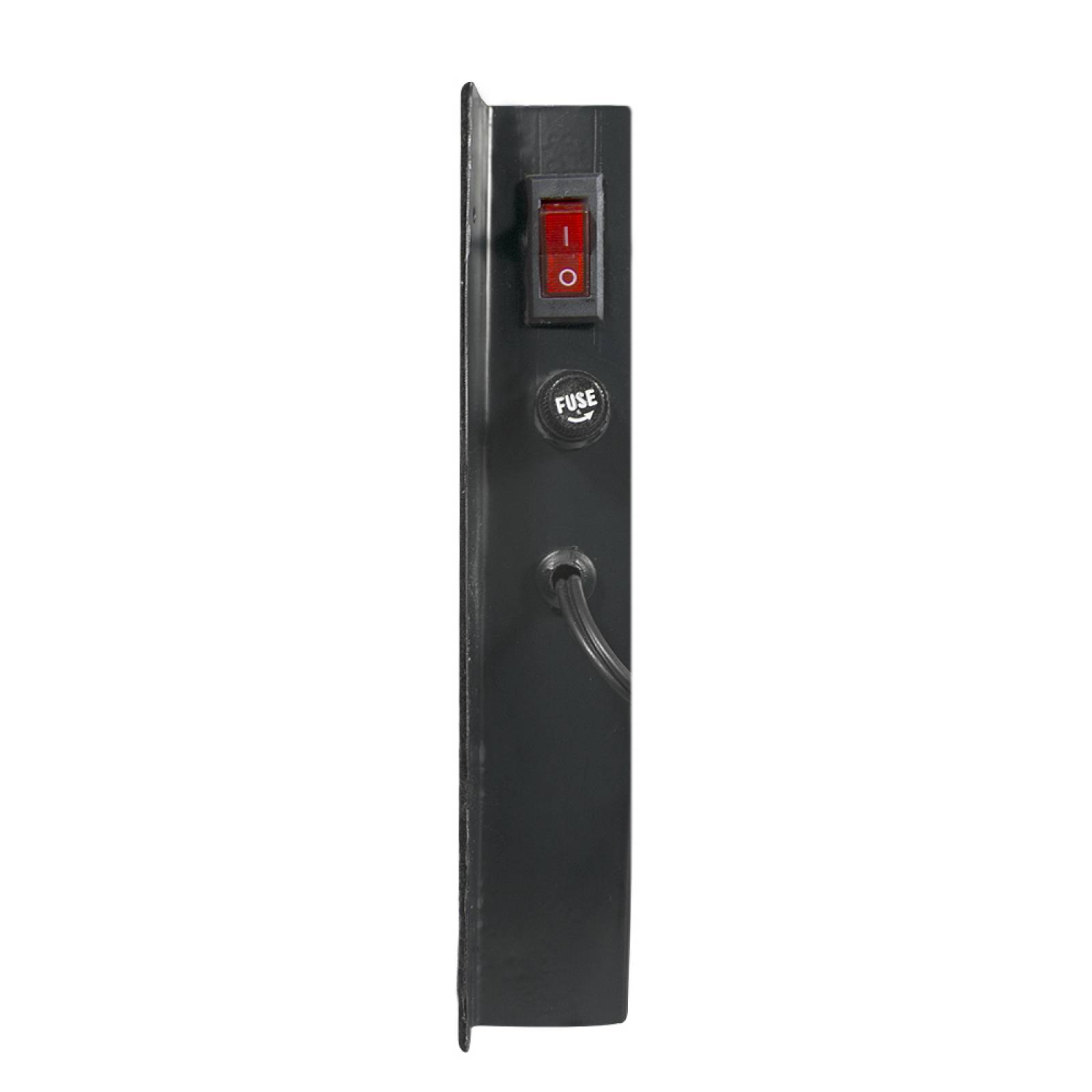 Calefactor de Panel infrarrojo Metálico para Escritorio, Office Wave Under Desk Black de 110W 52x20cm, Mod: 308CS-Ne