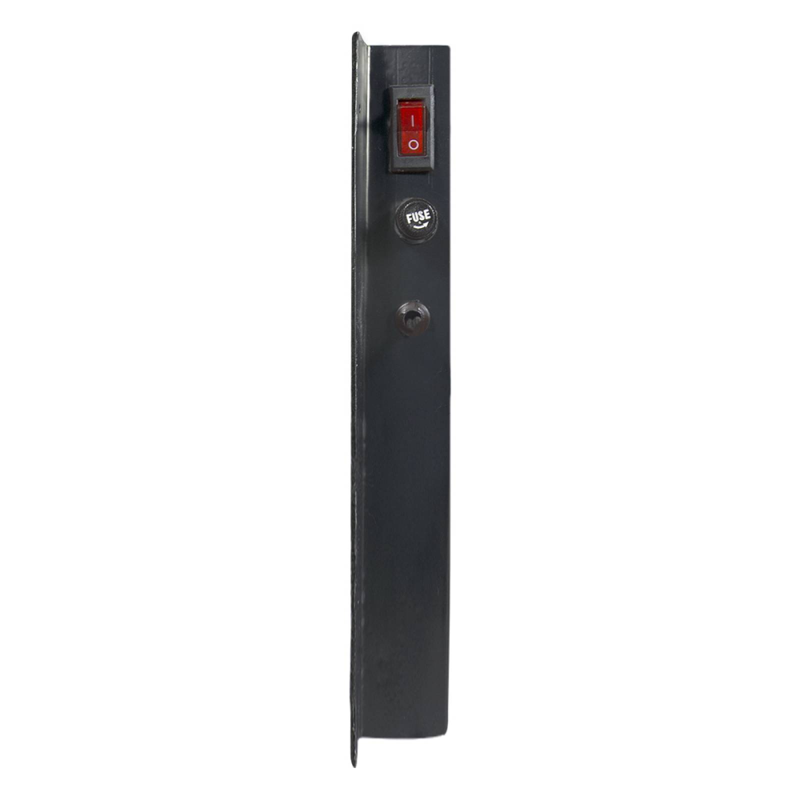 Calefactor de Panel infrarrojo Metálico de Pared, Office Wave Metropolis Black de 280W, 52x45cm, Mod: 309CS-Ne