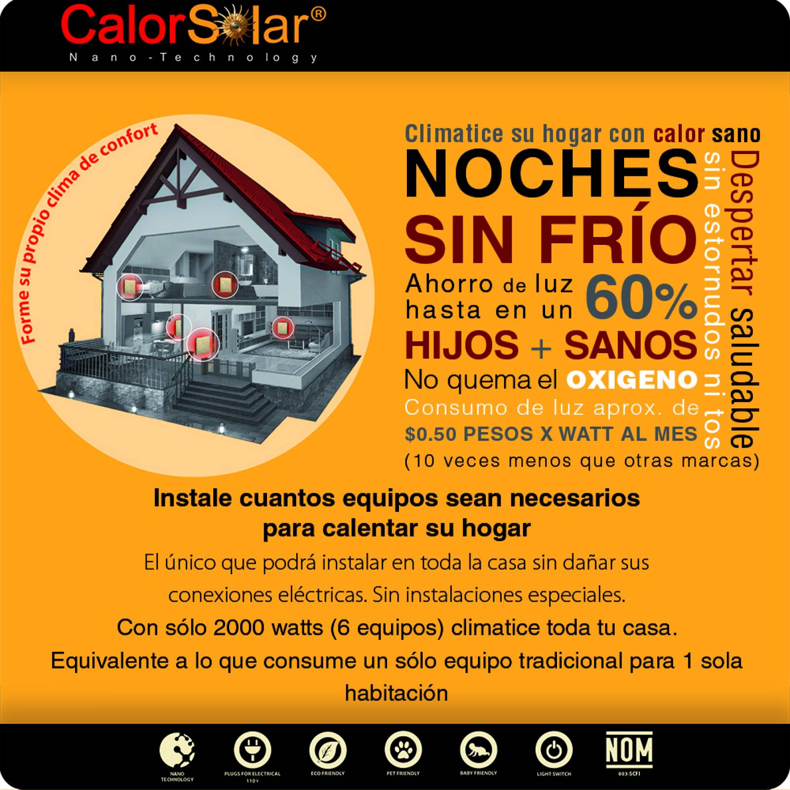Calefactor de Panel infrarrojo en Tela para Pared, Paris Wave Lienzo para Pintar Horizontal de 280W 46x66cm, Mod: 370CaSol-C1