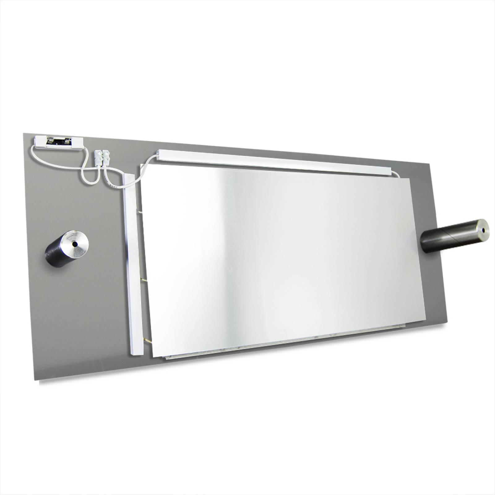Calefactor de Panel infrarrojo en Aluminio para Techo, Ontario Wave White Cloud de 165W 59x29cm, Mod: 380CaSol-TB