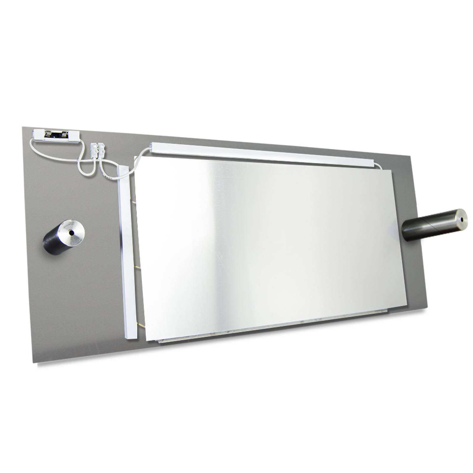 Calefactor de Panel infrarrojo en Aluminio para Techo, Ontario Wave Black Cloud de 165W 59x29cm, Mod: 380CaSol-TN