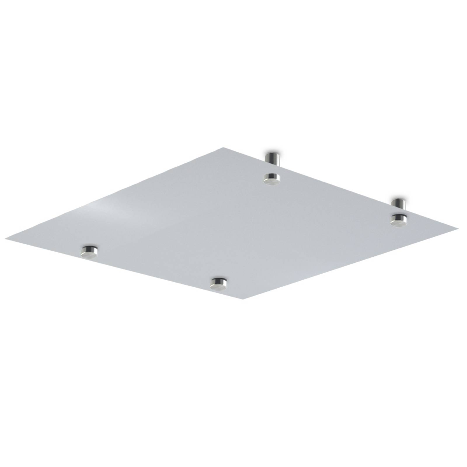 Calefactor de Panel infrarrojo en Aluminio para Techo, Ontario Wave White Cloud de 380W 59x59cm, Mod: 381CaSol-TB