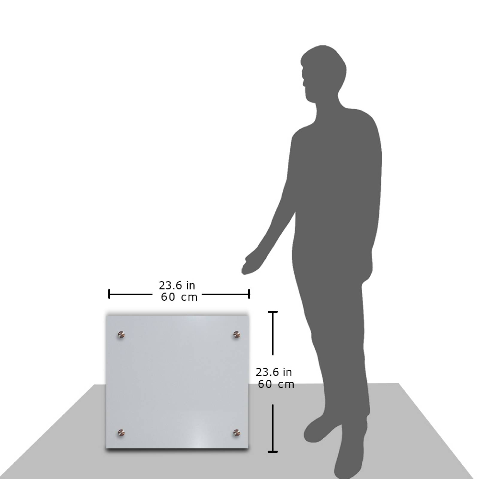 Calefactor de Panel infrarrojo en Aluminio para Techo, Ontario Wave White Cloud de 380W 59x59cm, Mod: 381CaSol-TB