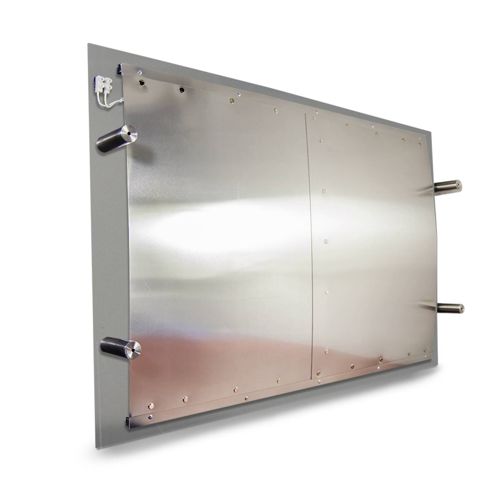 Calefactor de Panel infrarrojo en Aluminio para Techo, Ontario Wave White Cloud de 550W 59x89cm, Mod: 382CaSol-TB