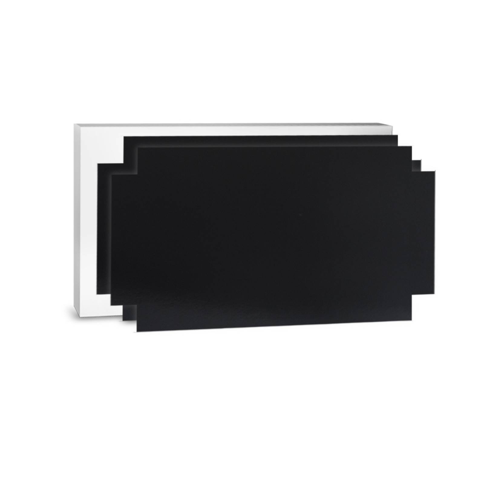Aislante Cerámico Protector Térmico para Pared de 52 x 20 cm Negro, Paquete 3 Piezas, Mod: 3PTPP3Ne