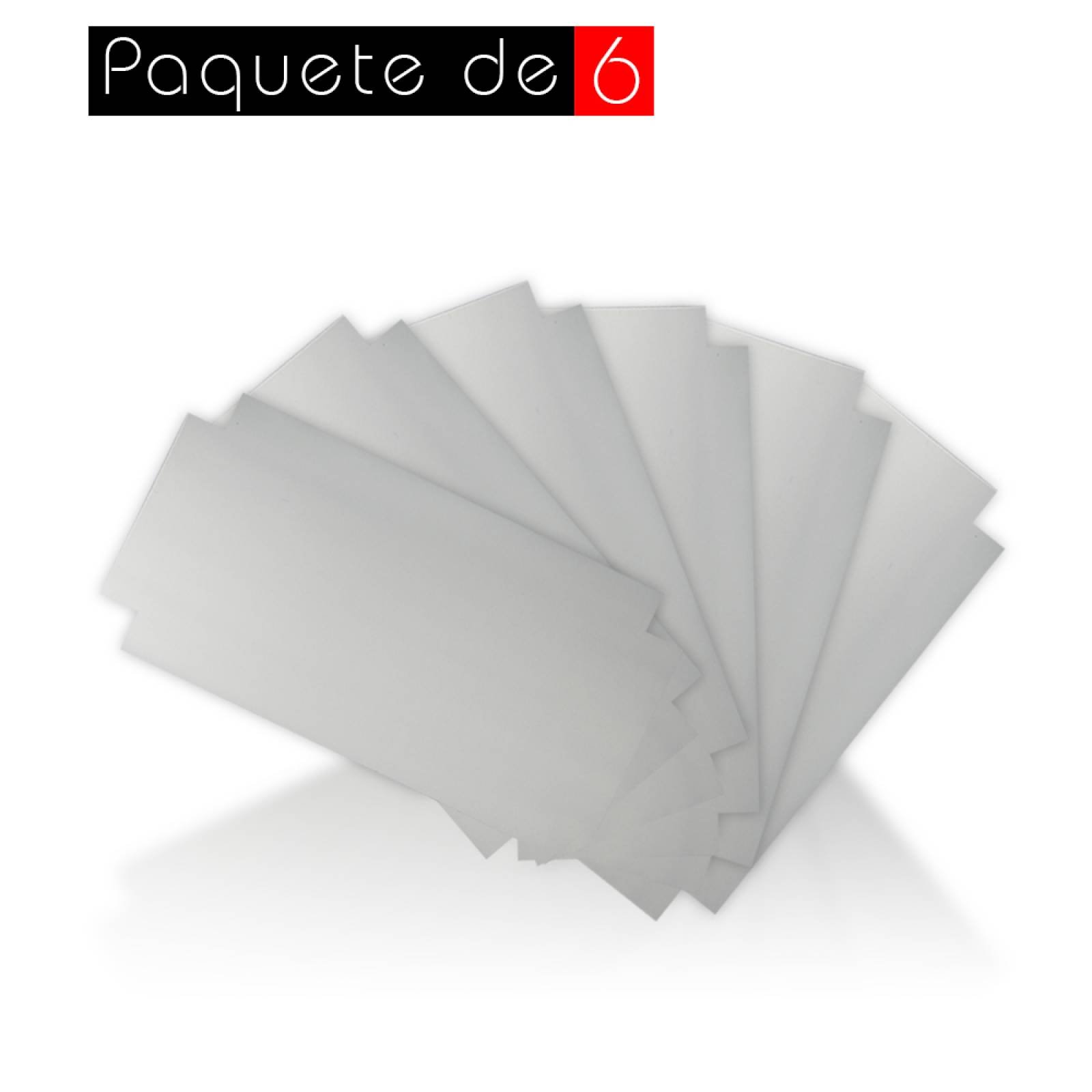 Aislante Cerámico Protector Térmico para Pared de 52 x 20 cm Blanco, Paquete 6 Piezas, Mod: 3PTPP6Bl