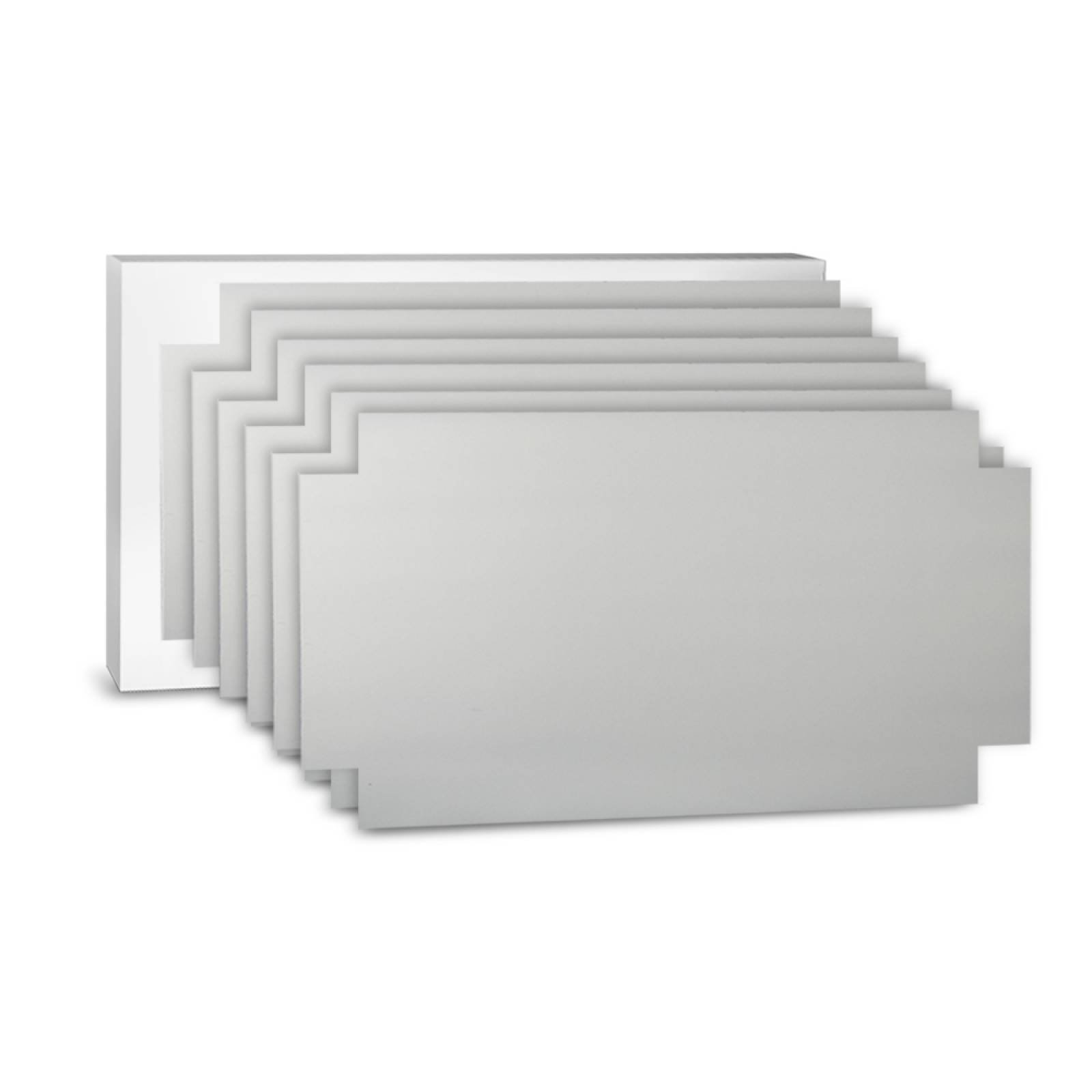 Aislante Cerámico Protector Térmico para Pared de 52 x 20 cm Blanco, Paquete 6 Piezas, Mod: 3PTPP6Bl