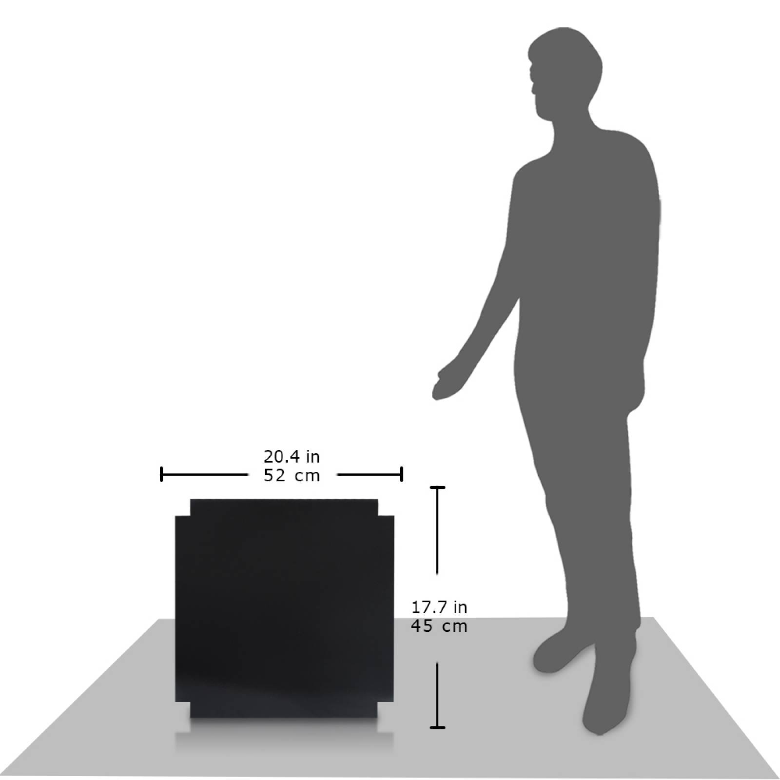 Aislante Cerámico Protector Térmico para Pared de 52 x 45 cm Negro, Mod: 4PTPNe