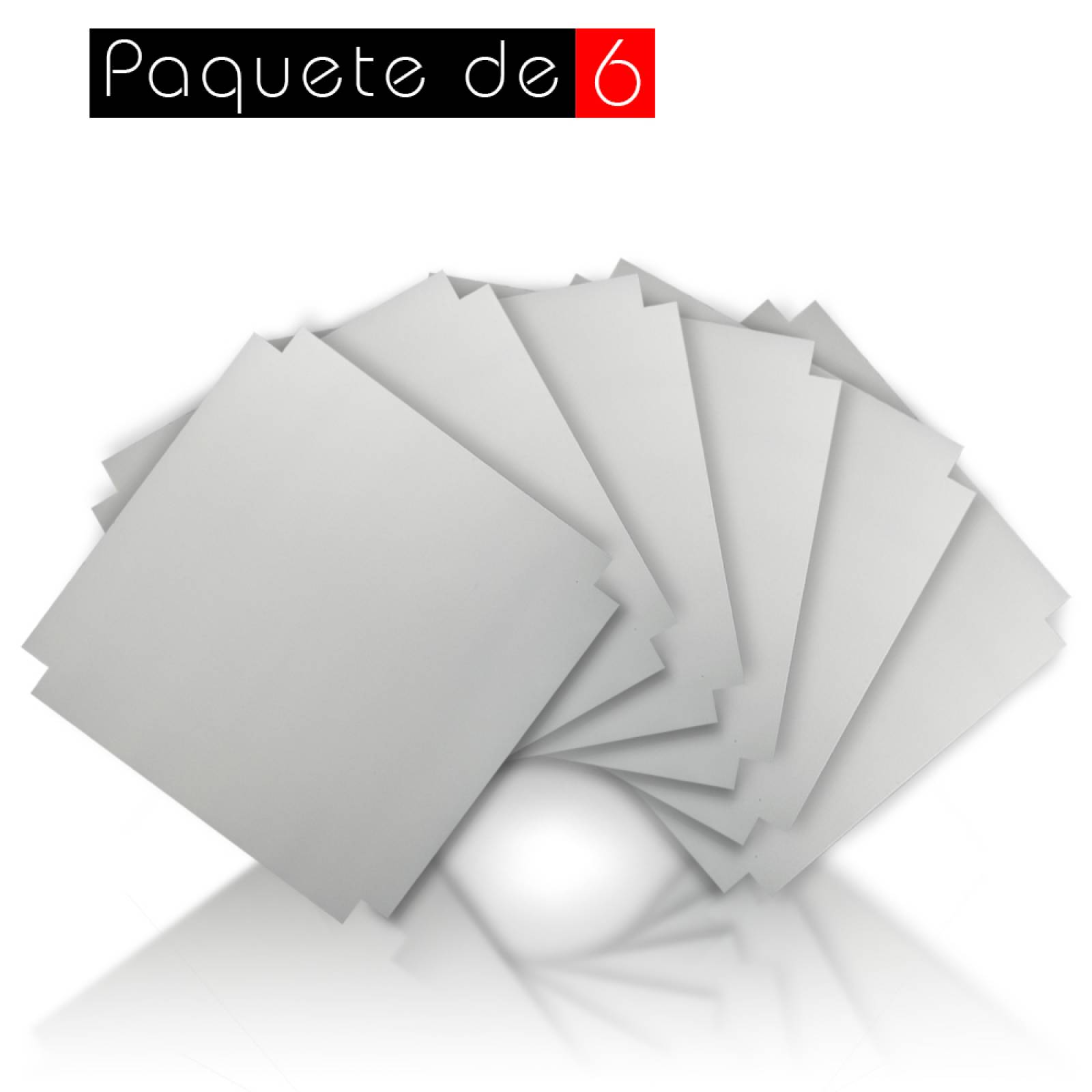 Aislante Cerámico Protector Térmico para Pared de 52 x 45 cm Blanco, Paquete 6 Piezas, Mod: 4PTPP6Bl