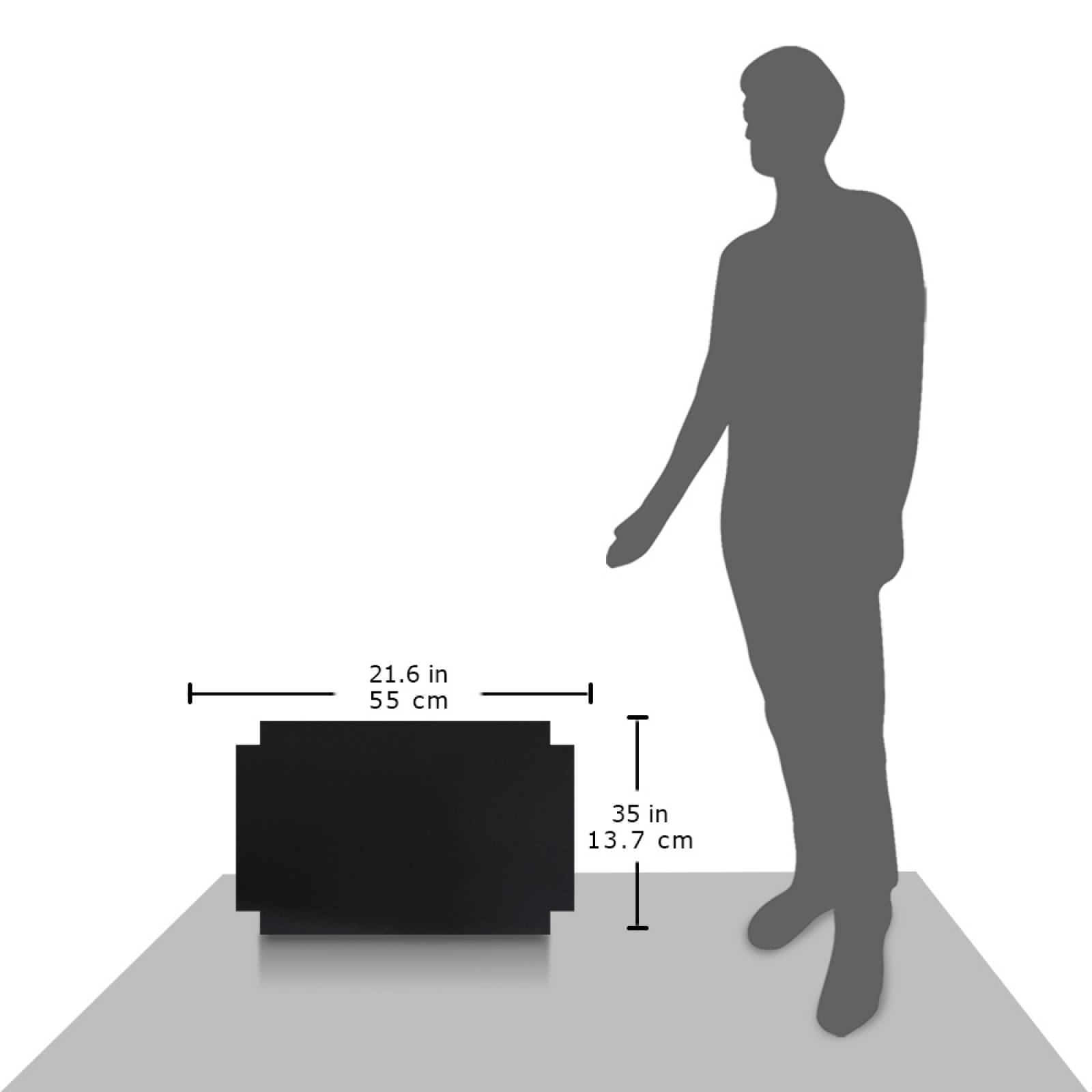 Aislante Cerámico Protector Térmico para Pared de 55 x 35 cm Negro, Paquete 3 Piezas, Mod: 5PTPP3Ne
