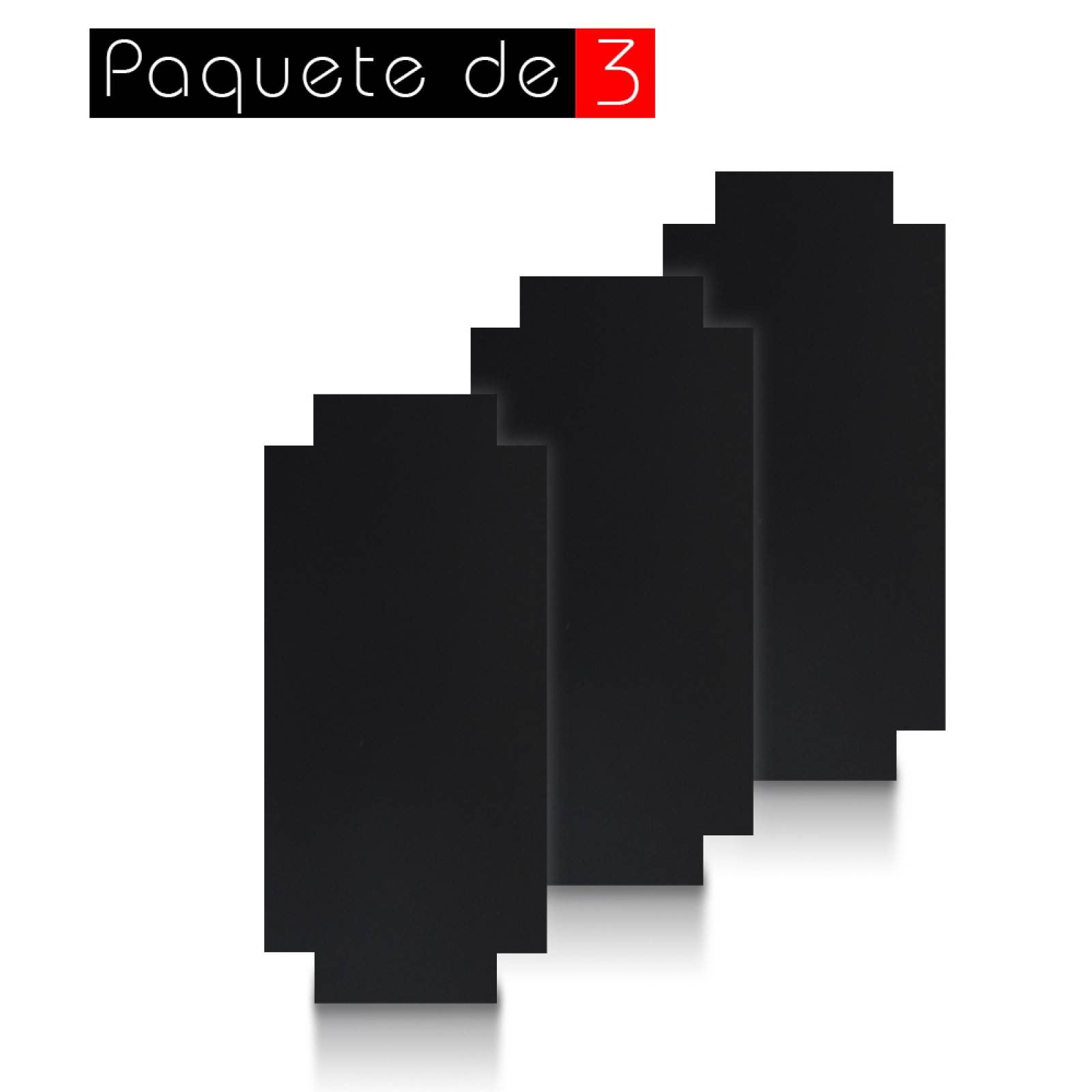 Aislante Cerámico Protector Térmico para Pared de 75 x 35 cm Negro, Paquete 3 Piezas, Mod: 6PTPP3Ne