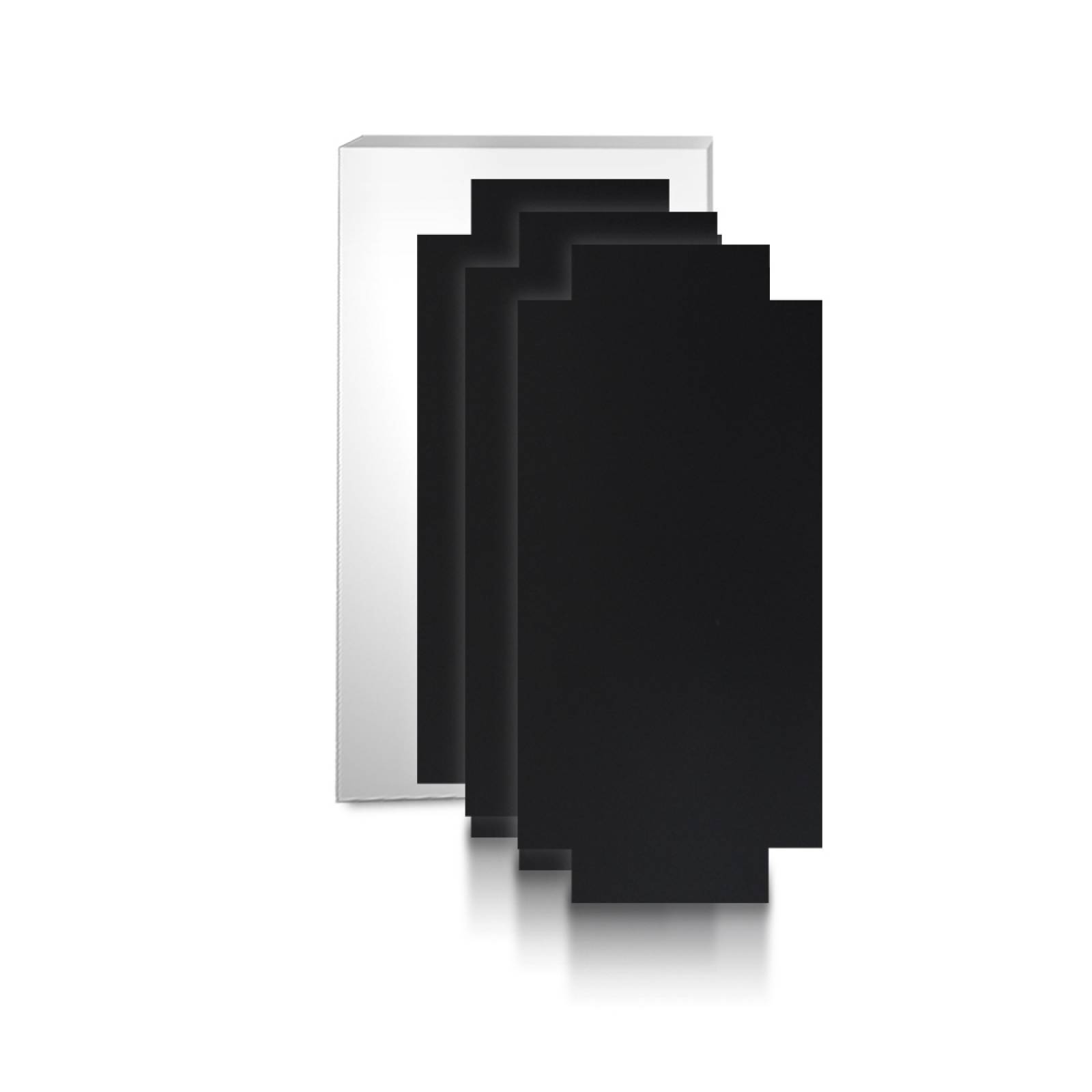 Aislante Cerámico Protector Térmico para Pared de 75 x 35 cm Negro, Paquete 3 Piezas, Mod: 6PTPP3Ne