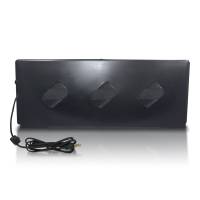 Calefactor Colgante Infrarrojo Metálico Para Animales De Corral, Wild Wave Animal Care Black De 165W 52X20Cm, Mod: 5Csacne