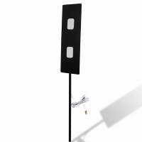 Estaca Calefactora Infrarroja Para Plantas De Cultivo Y Animales De Corral, Wild Wave Stake Flat Black De 55W, 48X15 Cm Vástago 68 Cm, Mod: 5Cssfne