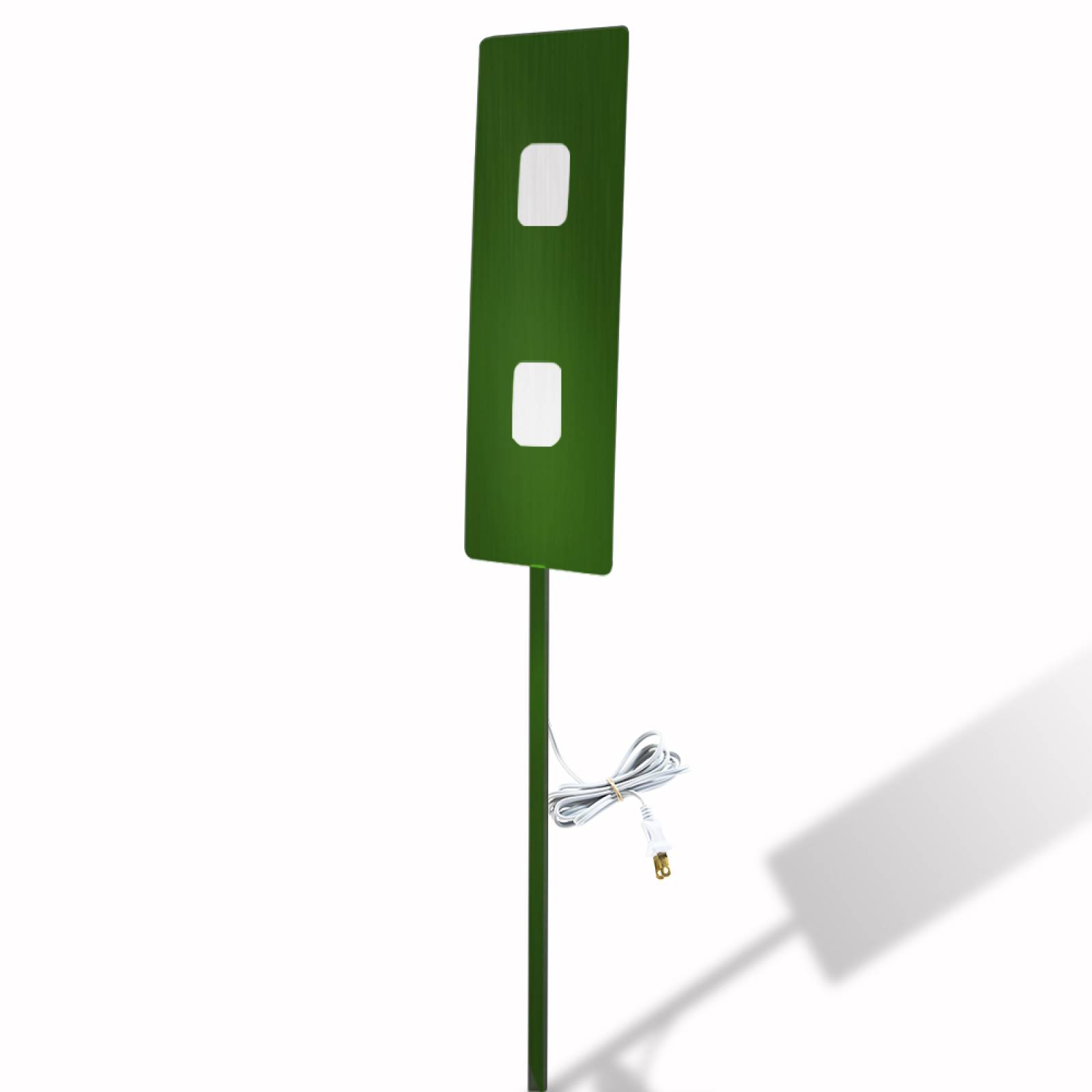 Estaca Calefactora infrarroja para Plantas de Cultivo y Animales de Corral, Wild Wave Stake Flat Verde de 55W, 48x15 cm Vástago 68 cm, Mod: 5CSSFVe