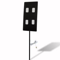 Estaca Calefactora Infrarroja Para Plantas De Cultivo Y Animales De Corral, Wild Wave Stake Flat Black De 220W, 48X25 Cm Vástago 68 Cm, Mod: 7Cssfne