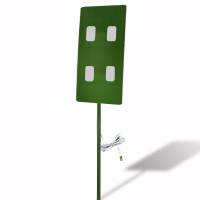 Estaca Calefactora Infrarroja Para Plantas De Cultivo Y Animales De Corral, Wild Wave Stake Flat Verde De 220W, 48X25 Cm Vástago 68 Cm, Mod: 7Cssfve