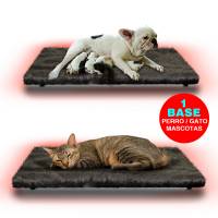 Cama Calefaccionada Para Perros, Gatos Y Mascotas, Pet Wave Pet Lover Black & Soft De 32/48ºC 38/76W 50X40Cm, Mod: 2Csplbs
