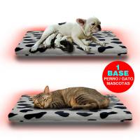 Cama Calefaccionada Para Perros, Gatos Y Mascotas, Pet Wave Pet Lover White Cow De 32/48ºC 38/76W 50X40Cm, Mod: 2Csplwc