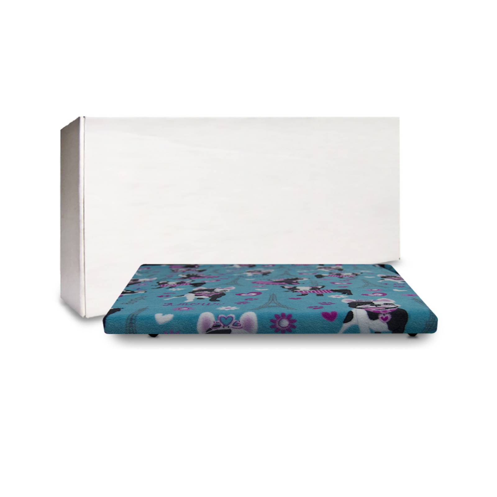 Cama Calefaccionada para Perros y Mascotas, Pet Wave Pet Lover French Dog de 32/48ºC 38/76W 50x40cm, Mod: 2CSPLFD