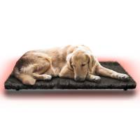 Cama Calefaccionada Para Perros Y Mascotas, Pet Wave Pet Lover Black & Soft De 32/48ºC 76/152W 50X80Cm, Mod: 3Csplbs