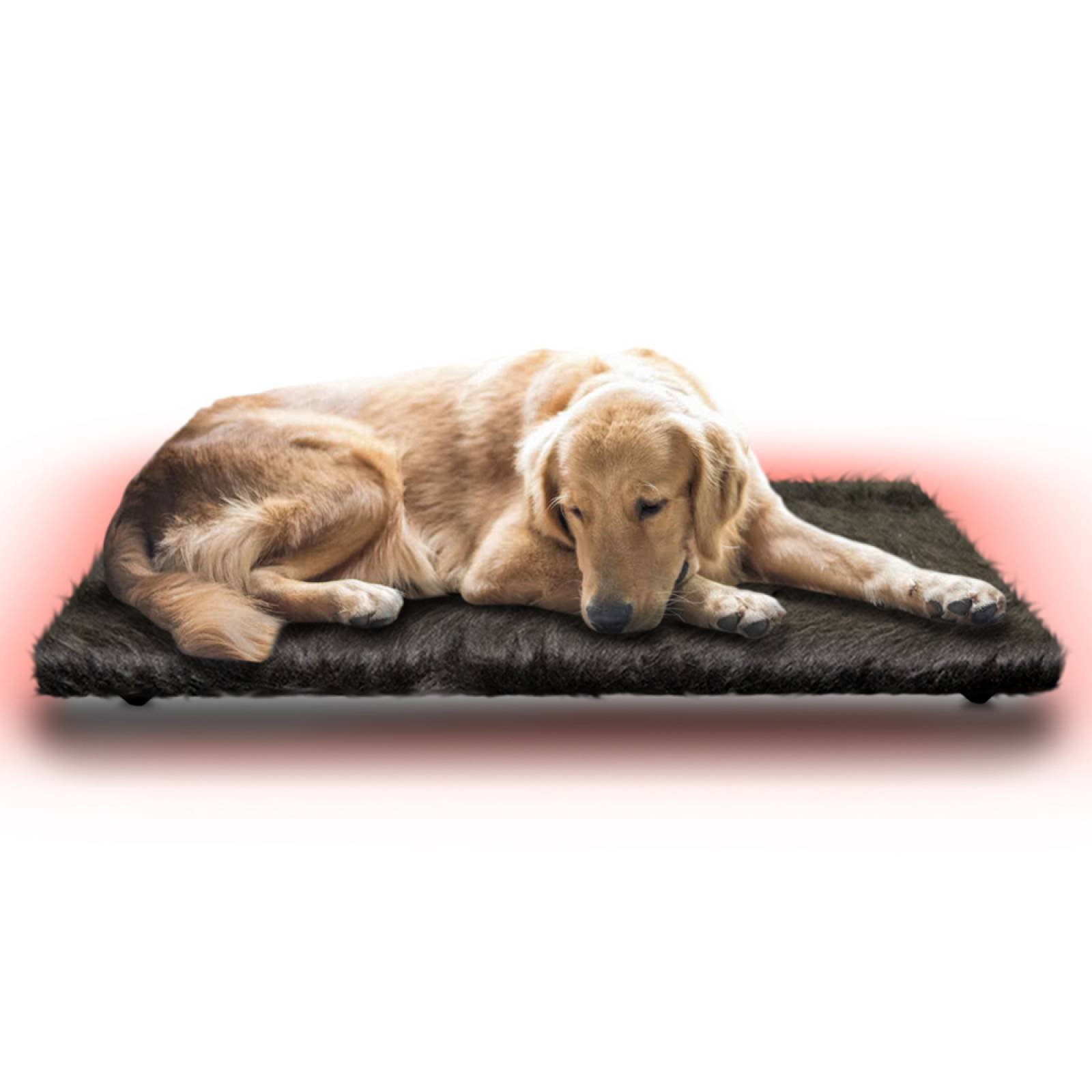 Cama Calefaccionada para Perros y Mascotas, Pet Wave Pet Lover Black & Soft de 32/48ºC 76/152W 50x80cm, Mod: 3CSPLBS