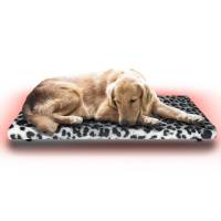 Cama Calefaccionada Para Perros Y Mascotas, Pet Wave Pet Lover White Leopard De 32/48ºC 76/152W 50X80Cm, Mod: 3Csplwl