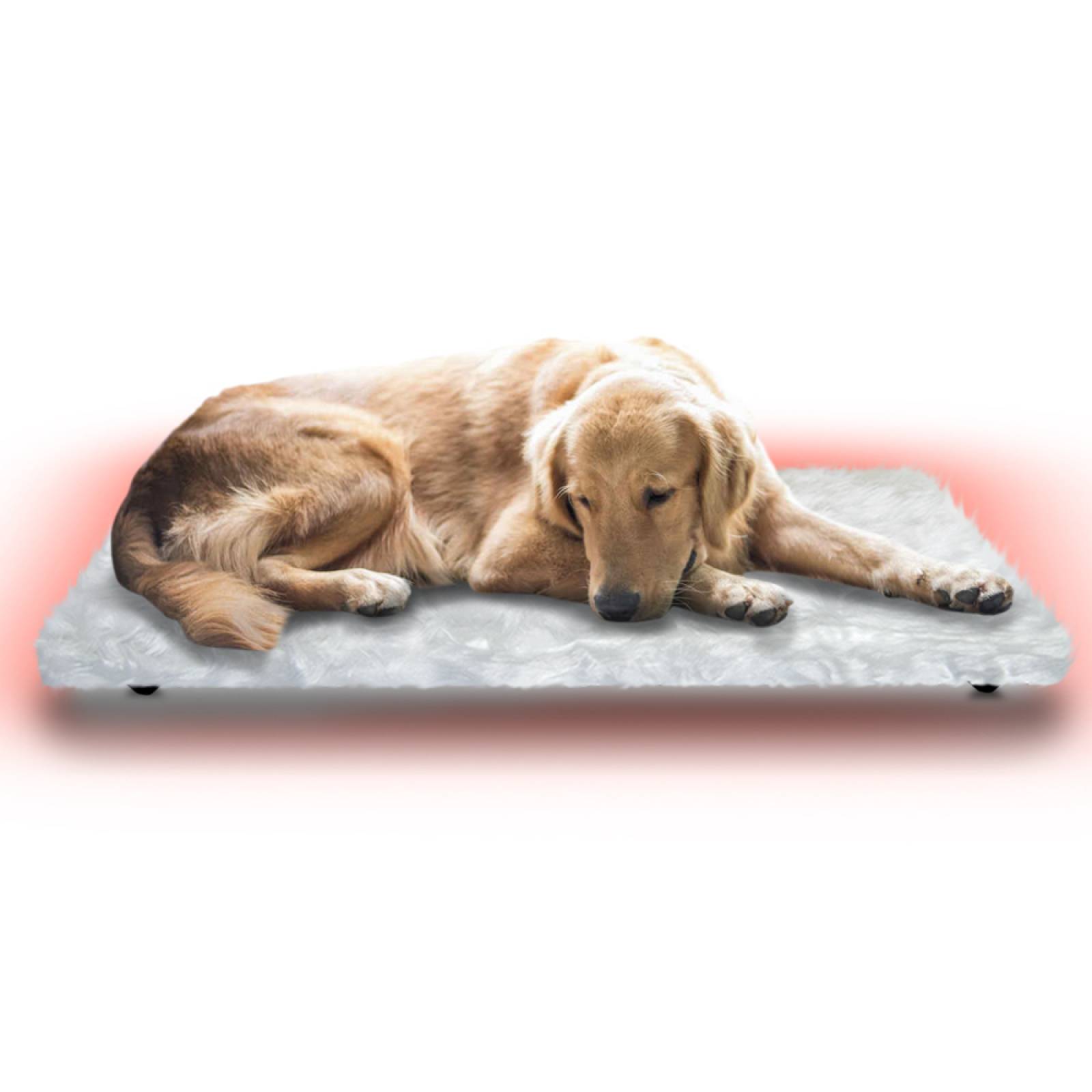 Cama Calefaccionada para Perros y Mascotas, Pet Wave Pet Lover White & Soft de 32/48ºC 76/152W 50x80cm, Mod: 3CSPLWS