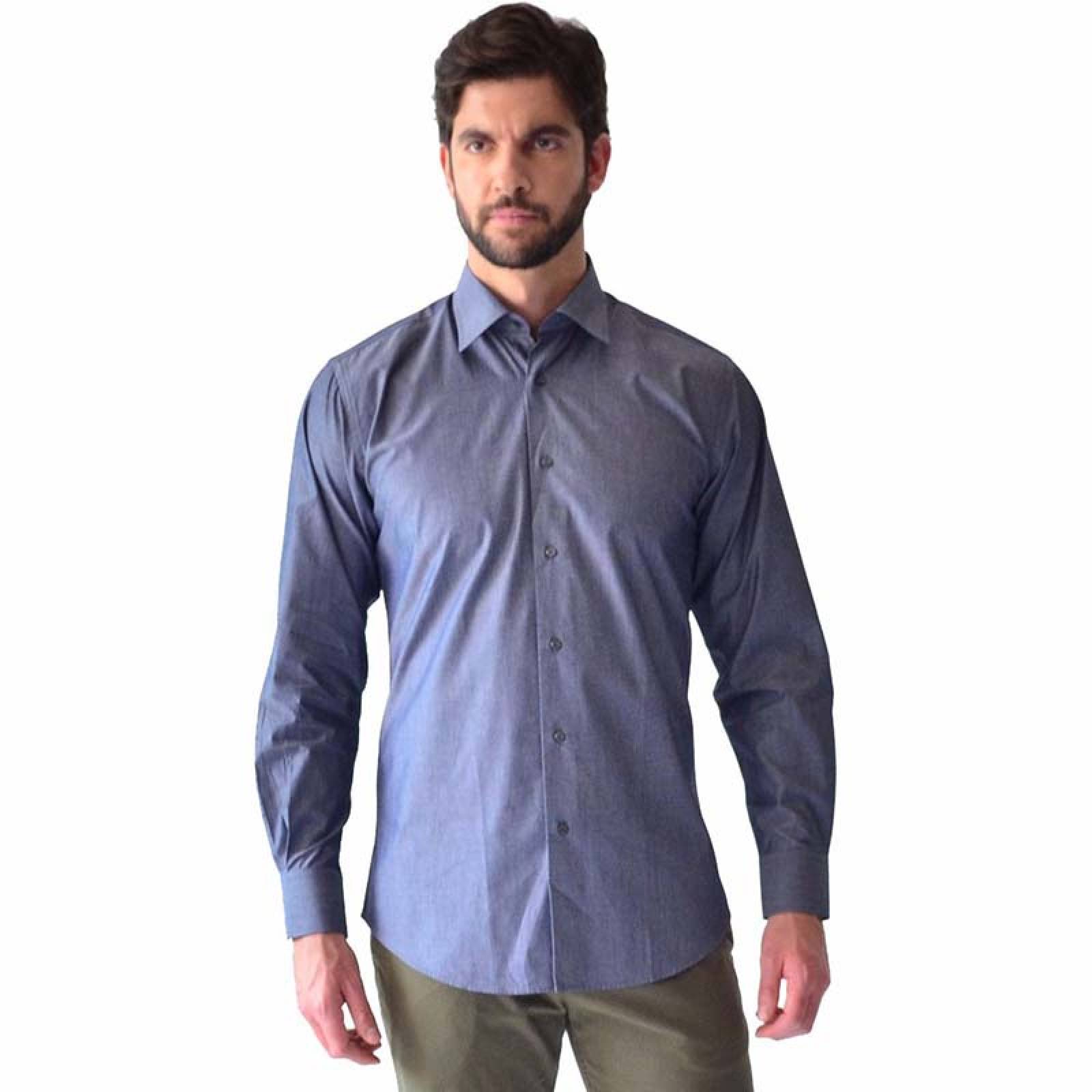 Camisa de vestir casual Gris XL