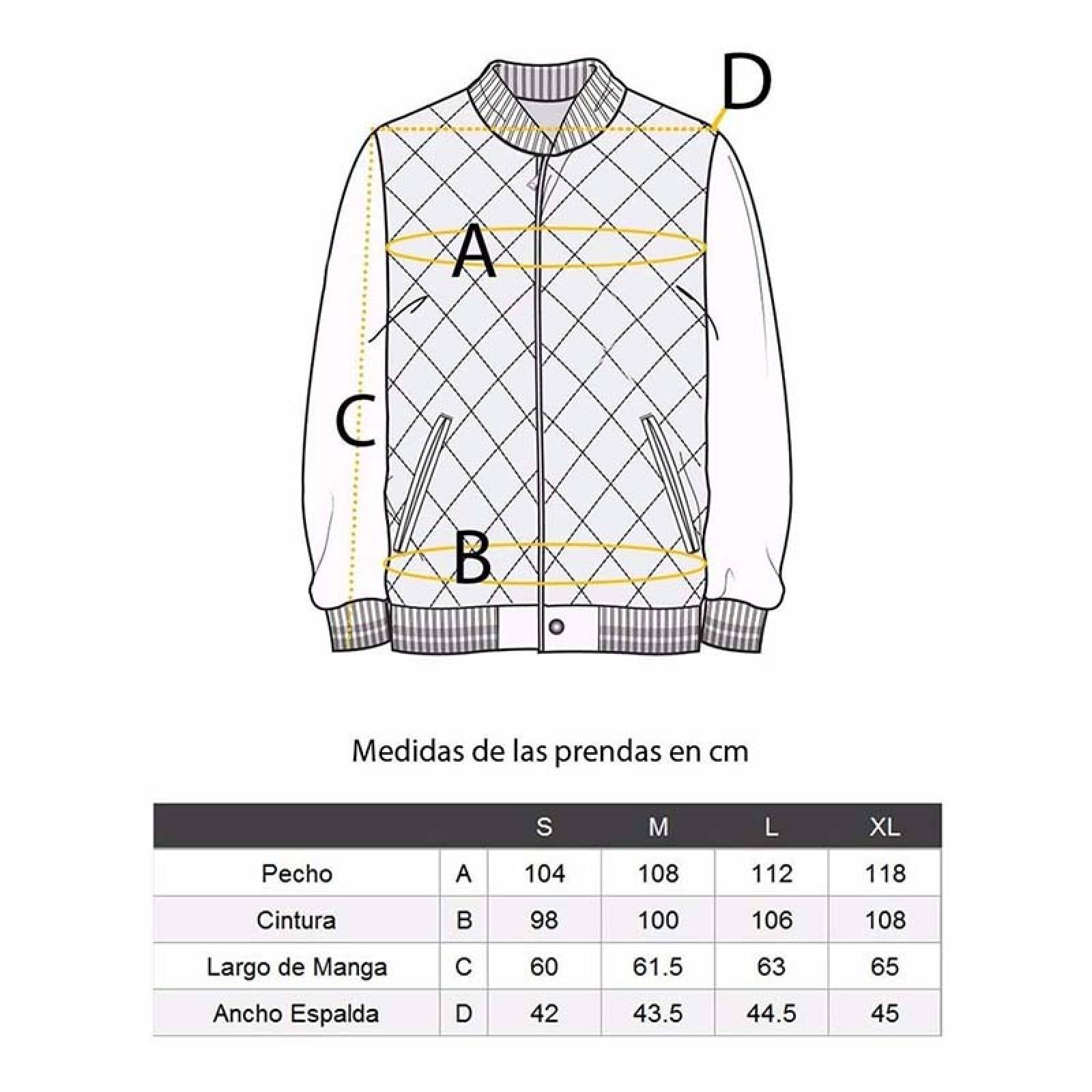 Como Medir Talla De Chamarra Hombre Tallas En Chamarras Para