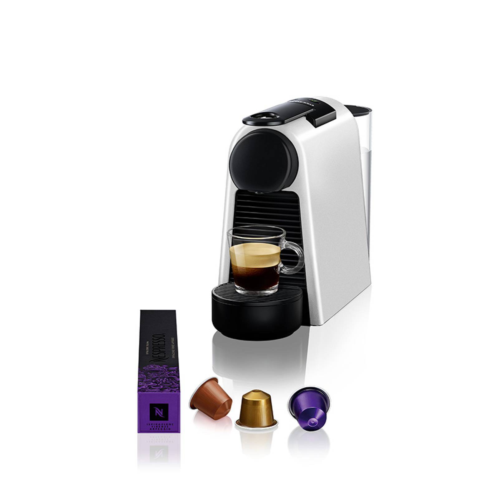 Cafetera Nespresso Essenza Mini Plata Silver Regalo Juego de Tazas