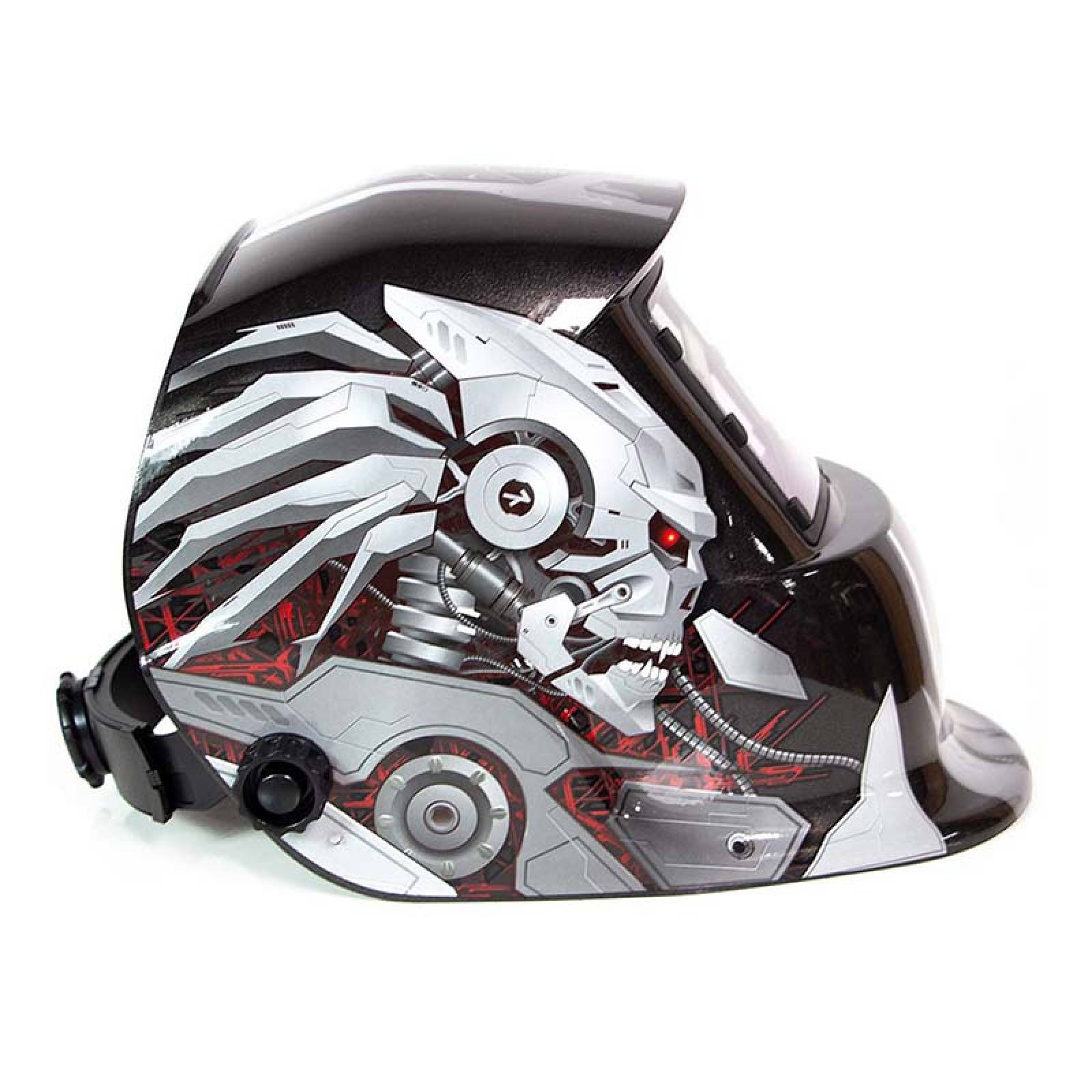 Kit Soldadora Inversora mini 130 Amp Careta Electronica Gris Incluye Esmeril con 7 discos