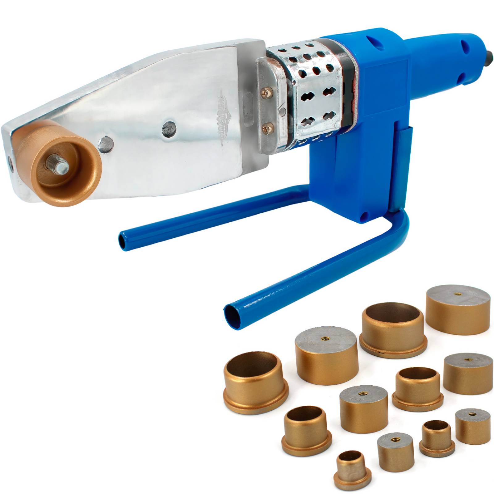 Termofusora 800 w Para Tuboplus PE PP PVDF Con Dados de 20 25 32 40 50 y 63 mm  Gutstark