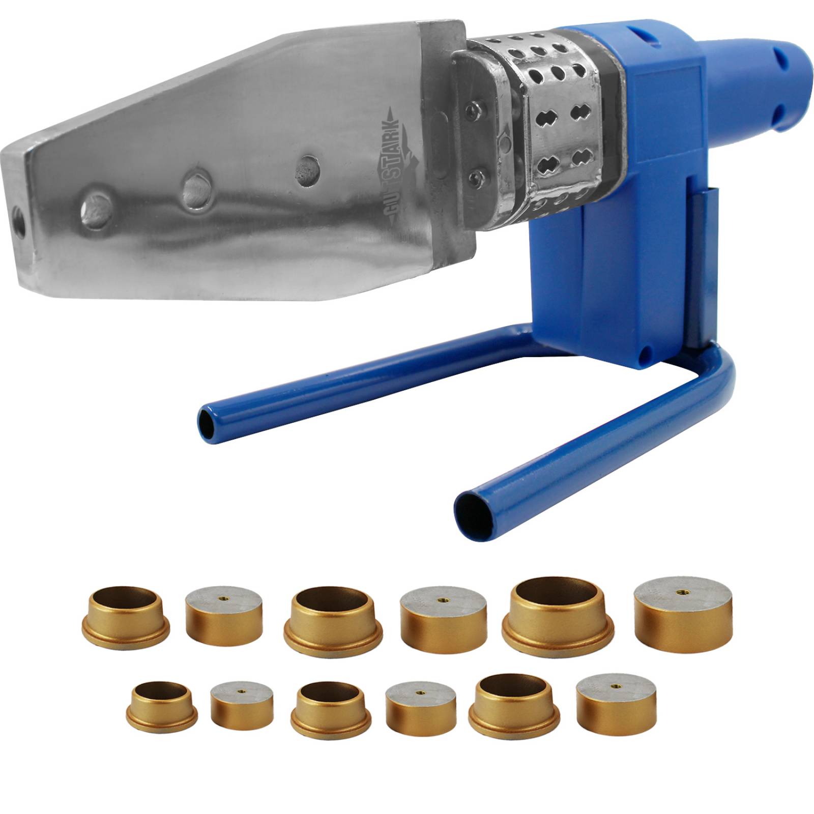 Termofusora 800 w Para Tuboplus PE PP PVDF Con Dados de 20 25 32 40 50 y 63 mm  Gutstark