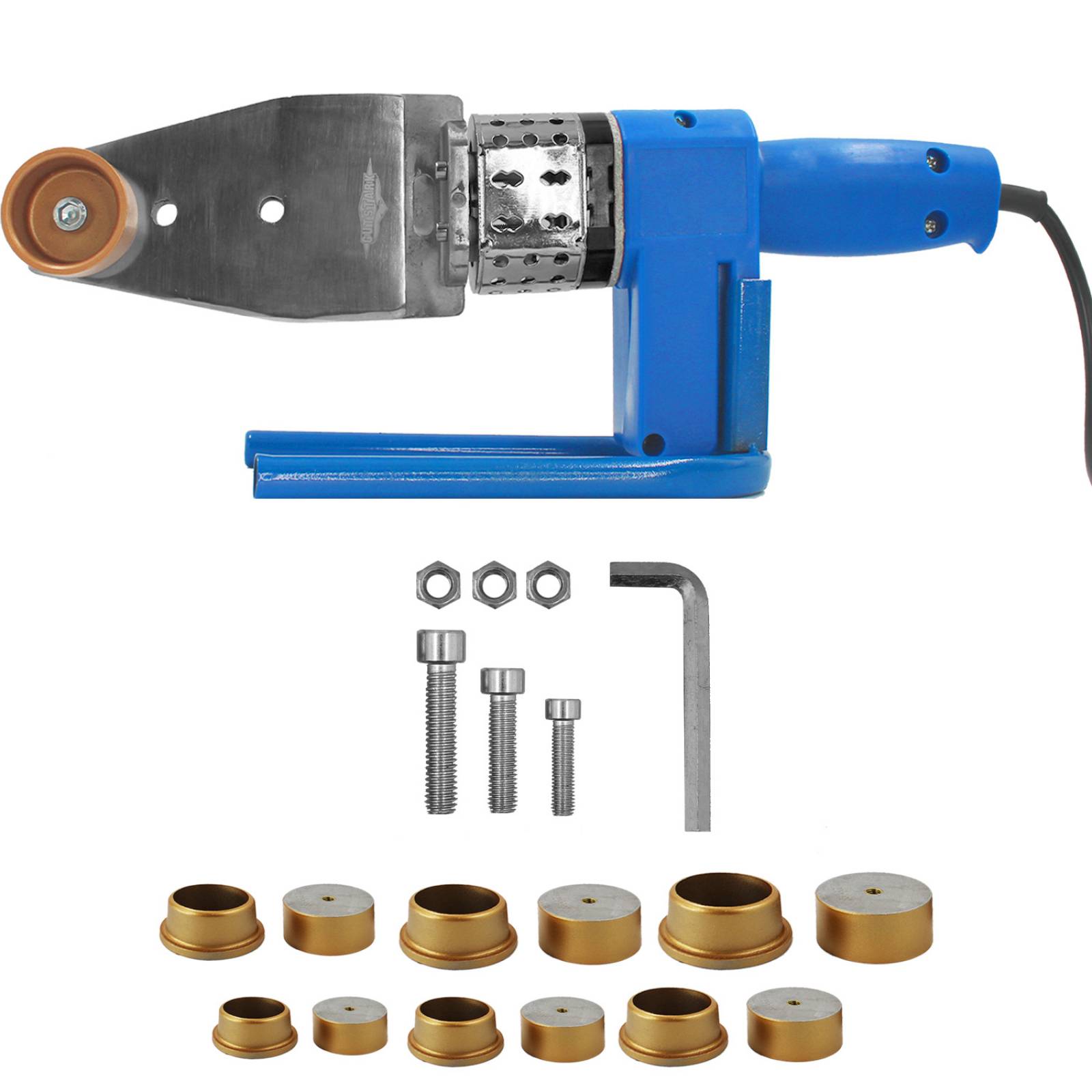 Termofusora 800 w Para Tuboplus PE PP PVDF Con Dados de 20 25 32 40 50 y 63 mm  Gutstark