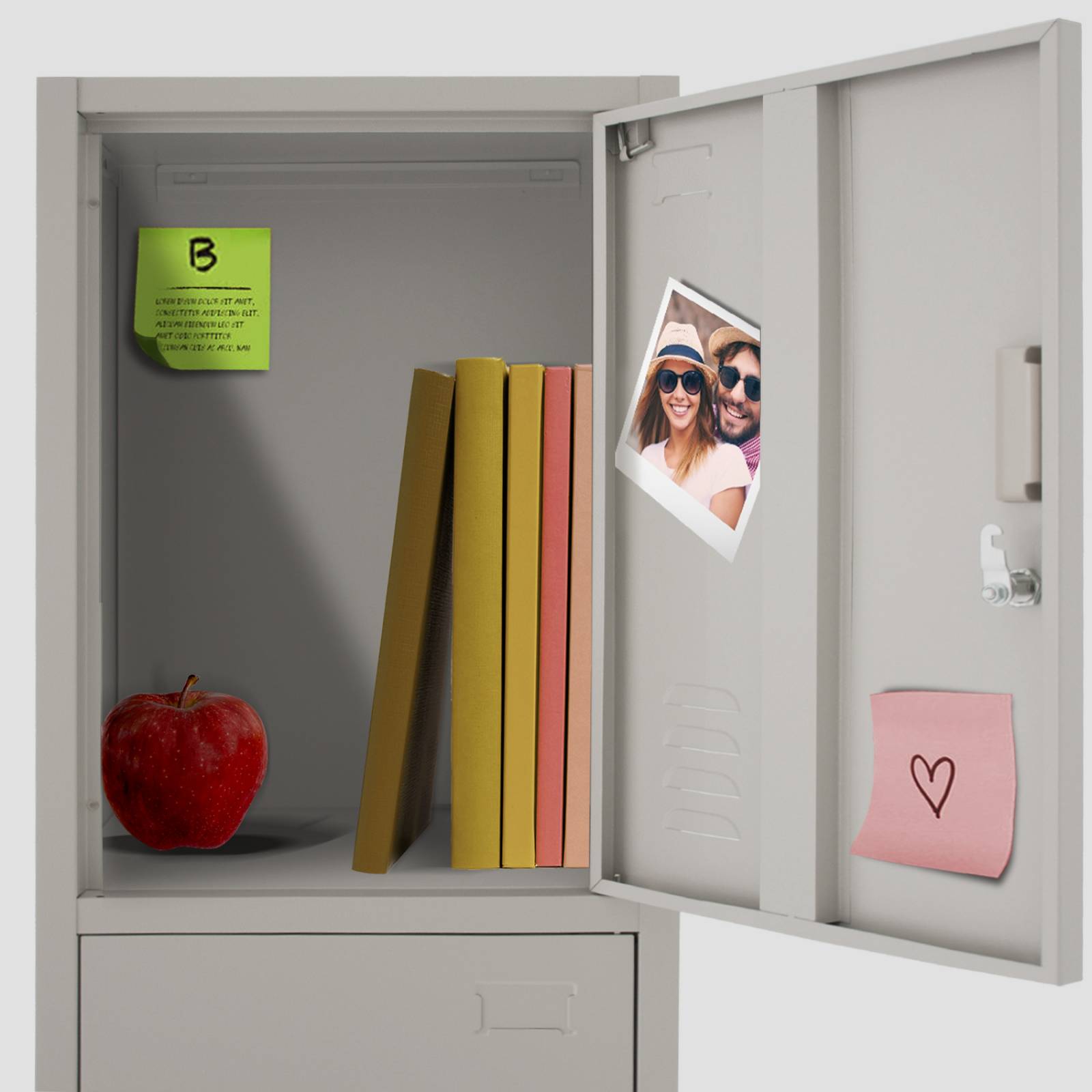 Locker Metalico 3 Puertas Casillero Oficina Industrial Chapa 38 x 34 x 180 cm Estante Gutstark