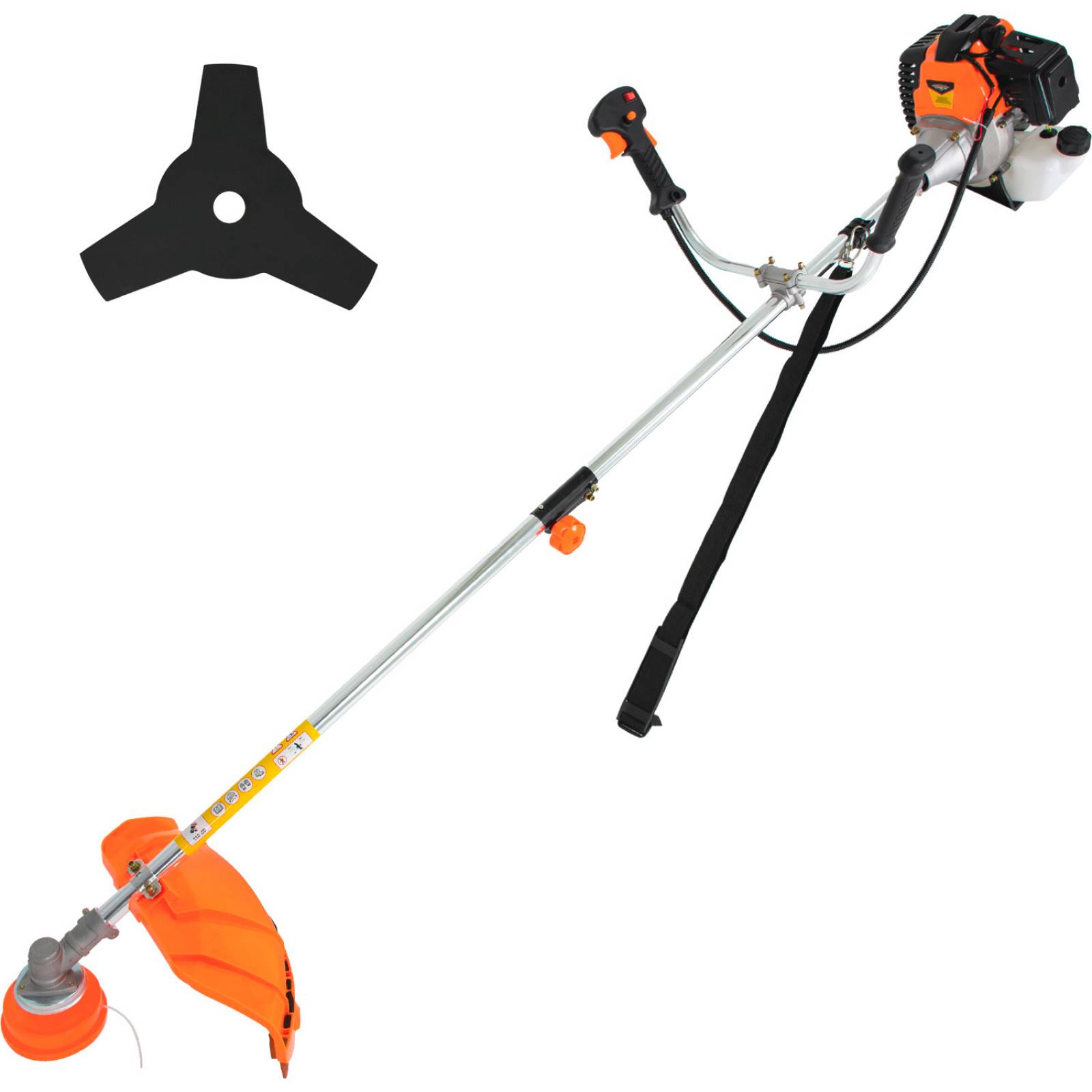 Desbrozadora de Gasolina 3.6 Hp 10,800 RPM Profesional 17" 52cc Podadora de Pasto Gutstark