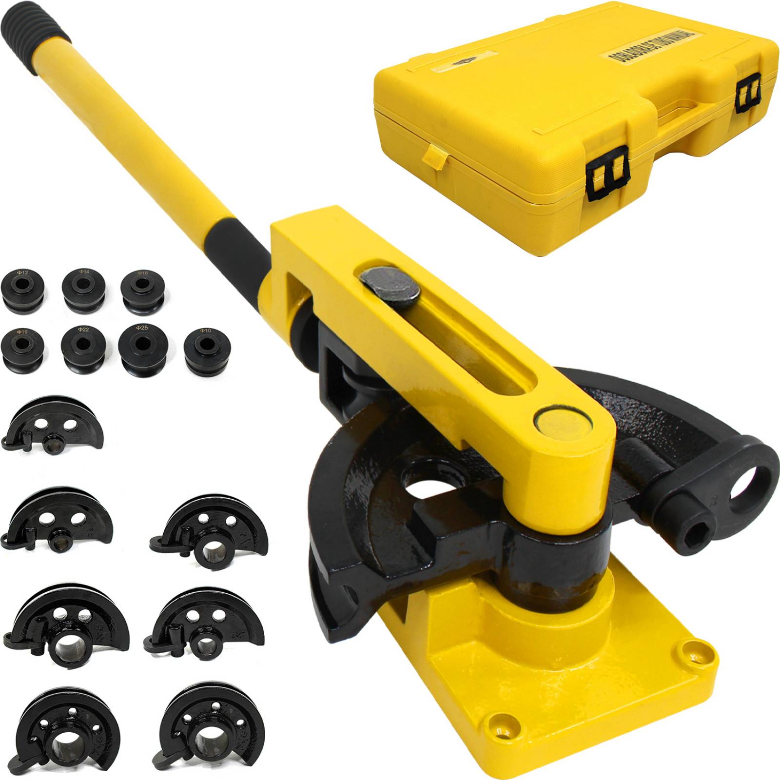 Dobladora de Tubo Industrial 3/8 a 1 Pulgada 14 Accesorios Dobladora Manual Acero Gutstark