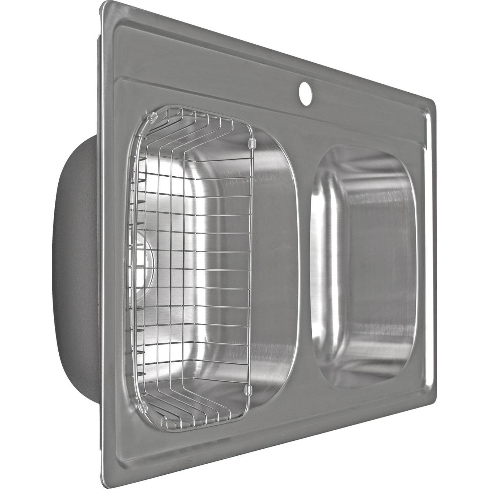 Fregadero Tarja 2 Tinas 82 X 53.5 X 19.5 Acero Inoxidable Empotrable Incluye Grifo Mezcladora Cocina Gutstark