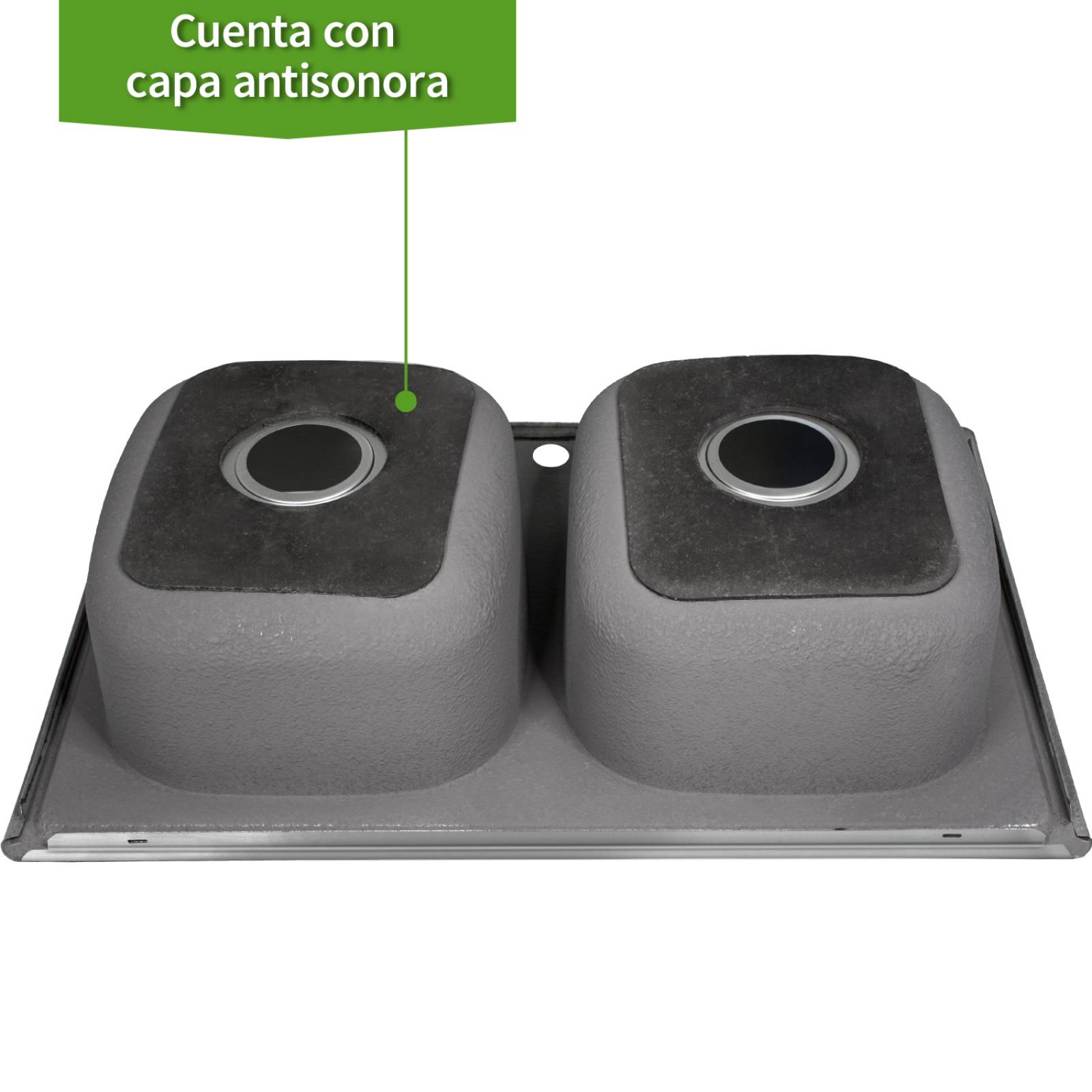 Fregadero Tarja 2 Tinas 82 X 53.5 X 19.5 Acero Inoxidable Empotrable Incluye Grifo Mezcladora Cocina Gutstark