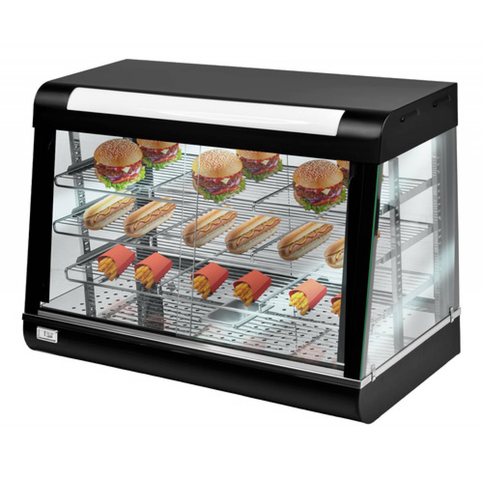 Vitrina Exhibidor Sobre Mostrador Alimentos Calientes