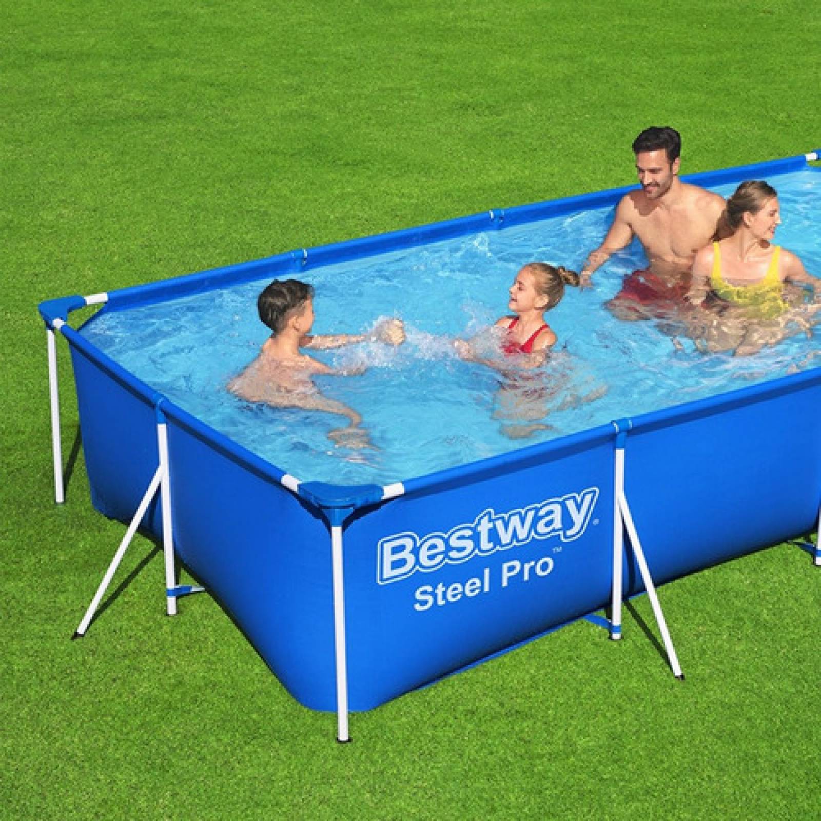 Alberca Familiar Rectangular Armable de 4 Metros Bestway