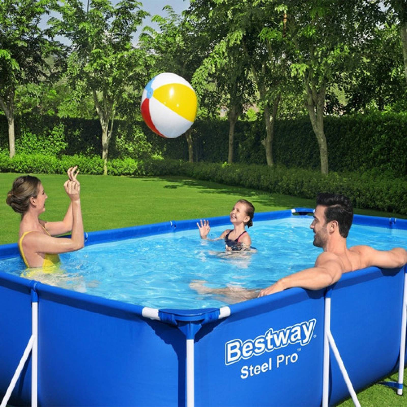 Alberca Familiar Rectangular Armable de 4 Metros Bestway