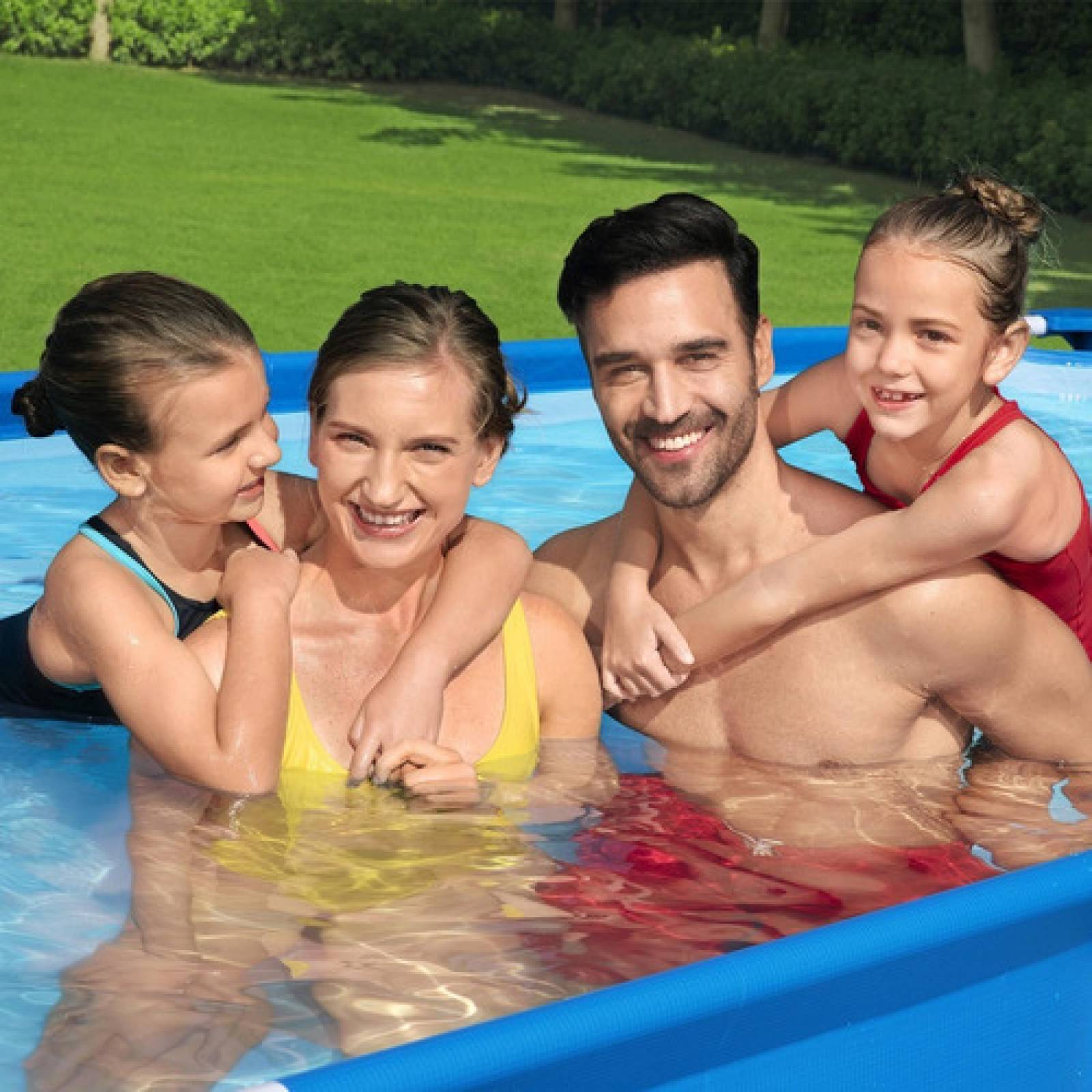 Alberca Familiar Rectangular Armable de 4 Metros Bestway