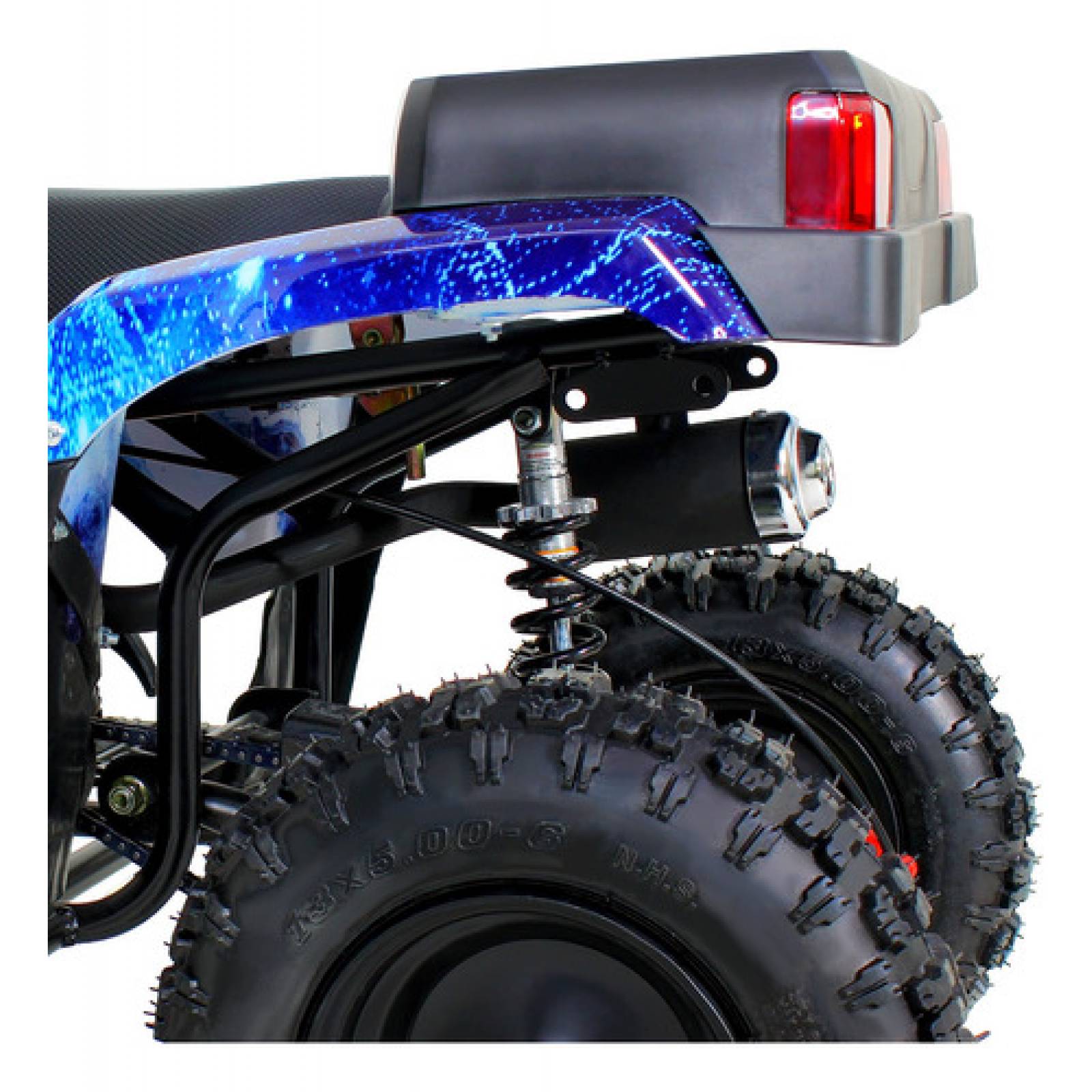 Mini Cuatrimoto Atv Niños Montable 49cc Motor Gasolina Azul