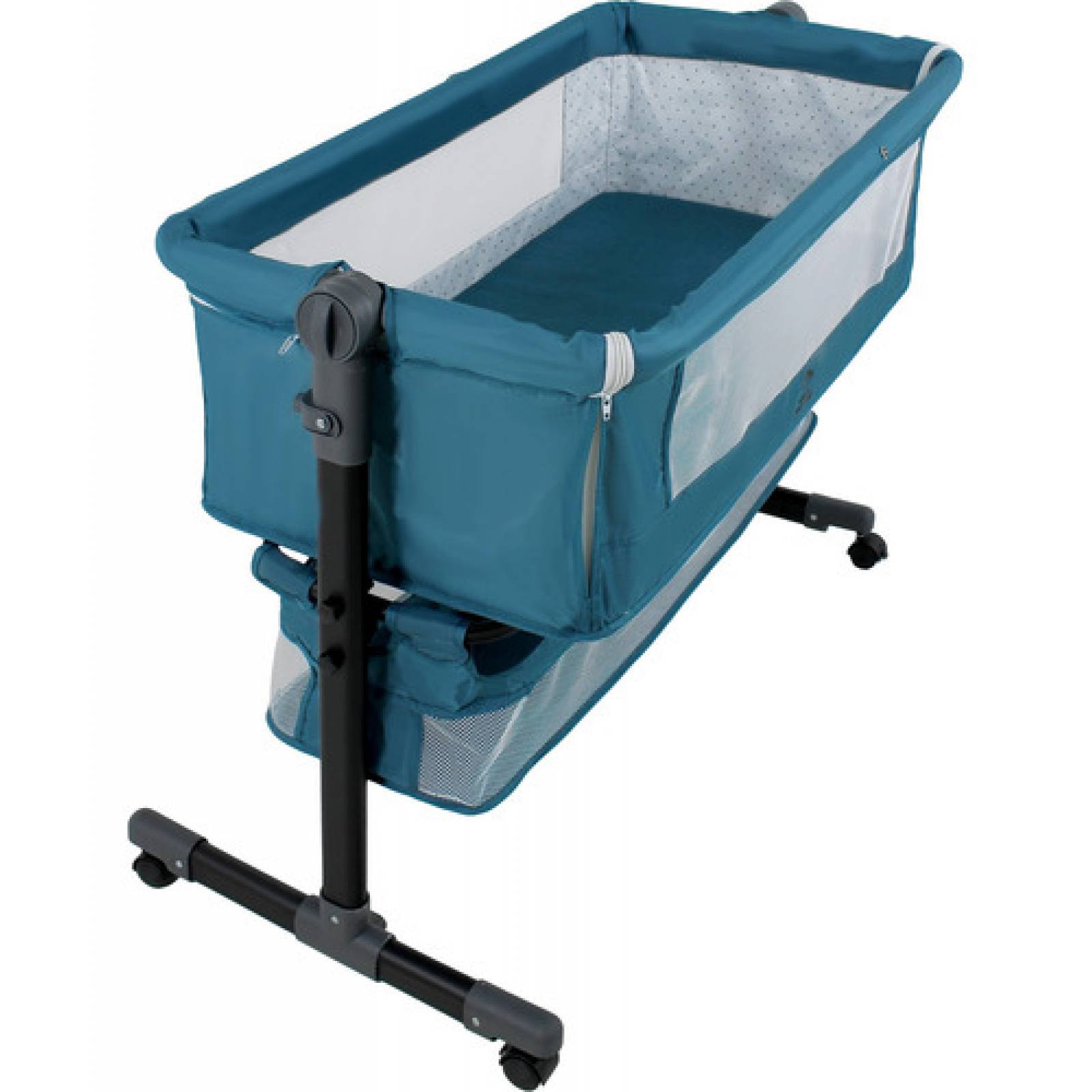 Cuna Cama Colecho Cambiador Bebe Mosquitero Ruedas 3 En 1 Azul